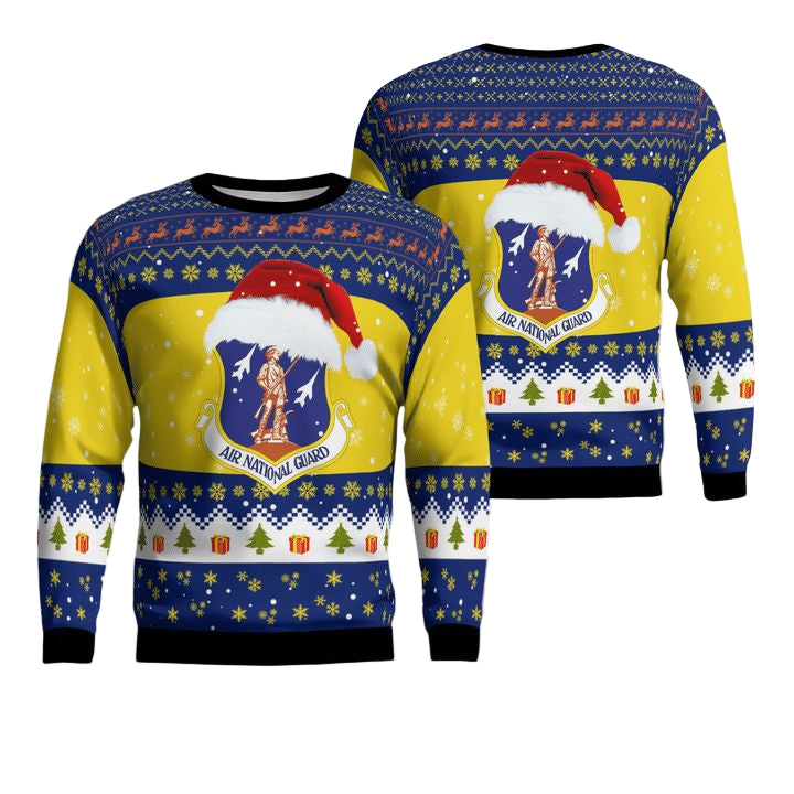Wisconsin Air National Guard Christmas AOP Sweater ? Usalast