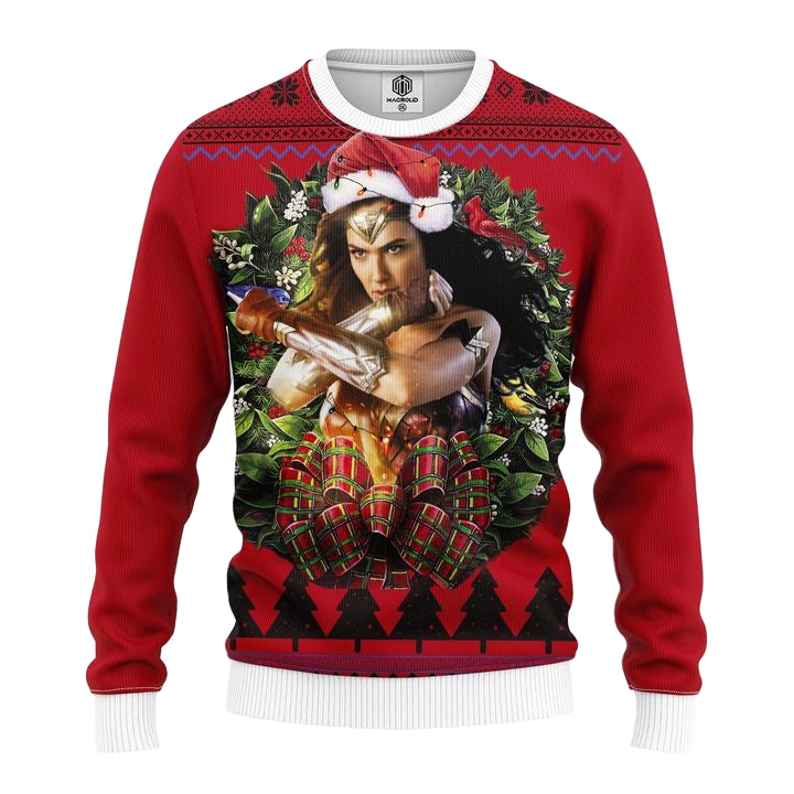 Wonder Woman Light Noel Mc Ugly Christmas Sweater Thanksgiving Gift ? Usalast
