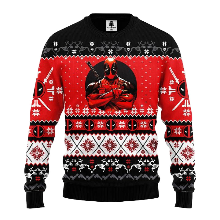 Xmas Deadpool Ugly Christmas Sweater Amazing Gift Idea Thanksgiving Gift  Usalast