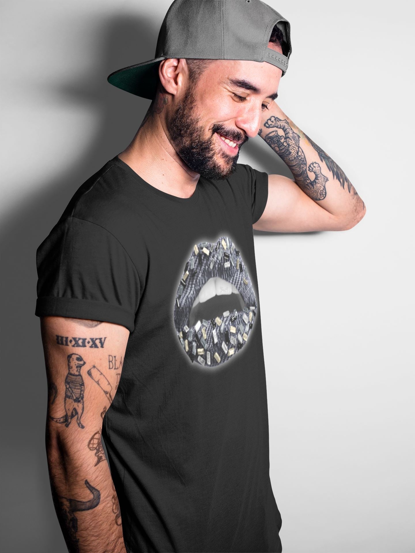 Lips Jewel Unisex Tops - Yeezy 350 Carbon Asriel