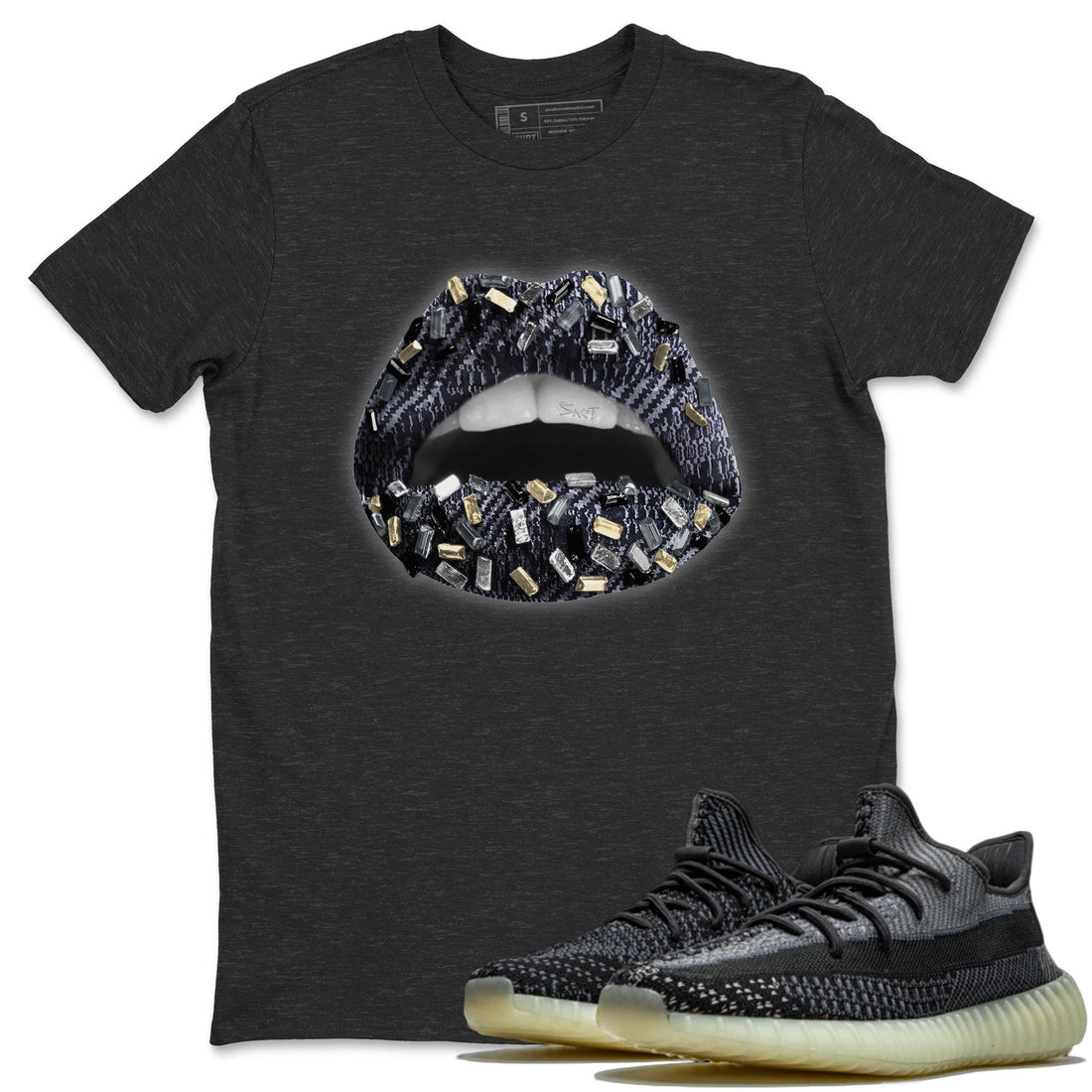Lips Jewel Unisex Tops - Yeezy 350 Carbon Asriel
