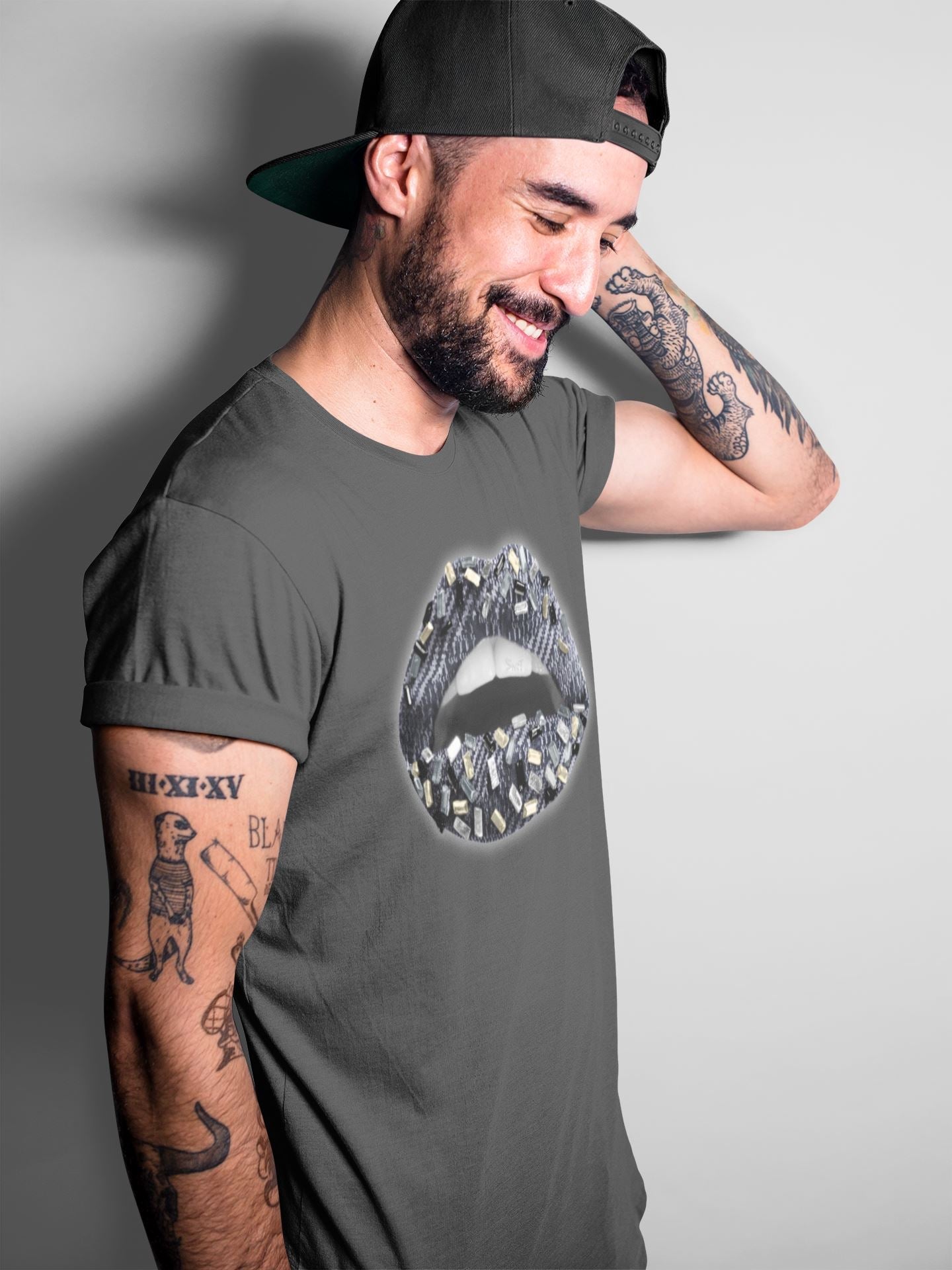 Lips Jewel Unisex Tops - Yeezy 350 Carbon Asriel