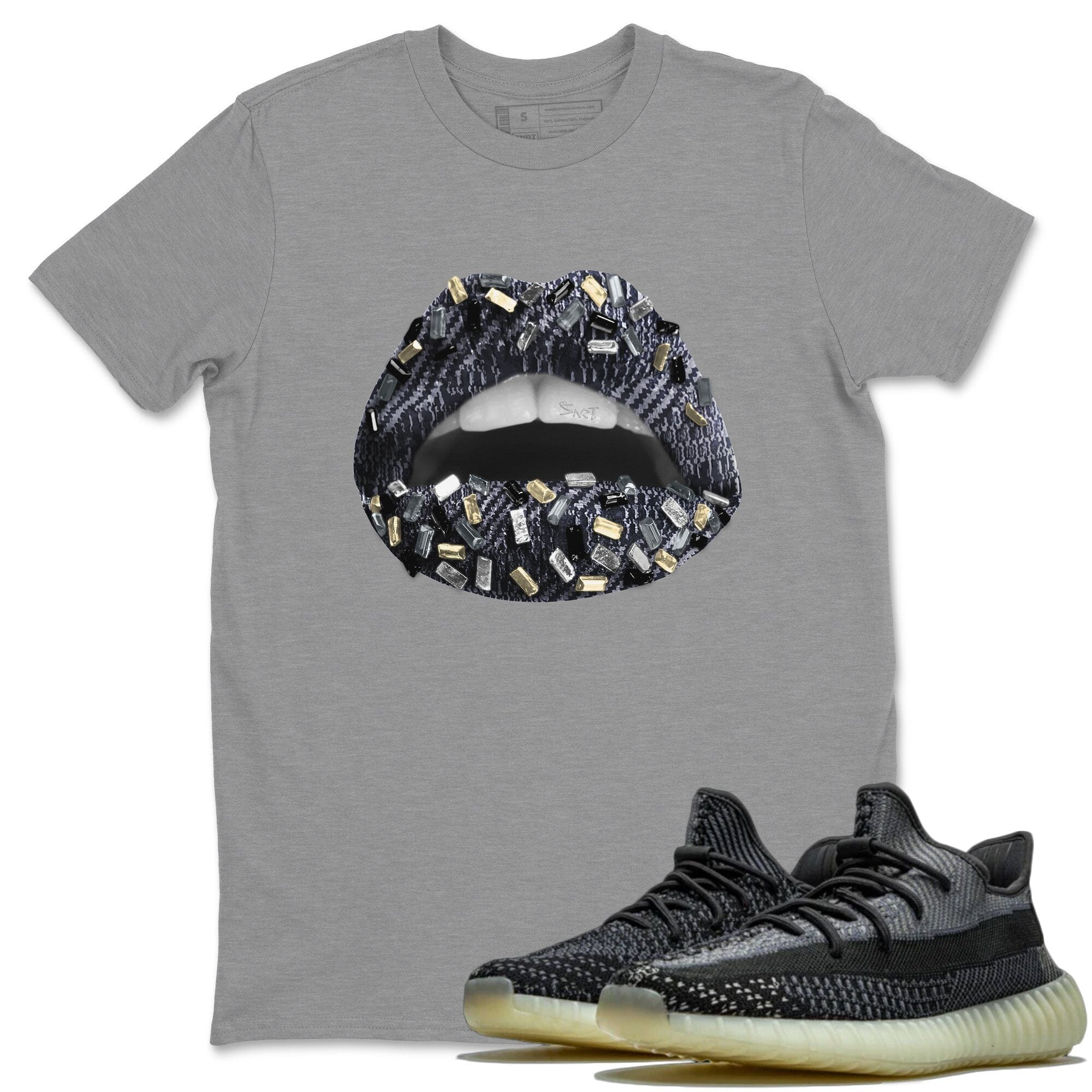 Lips Jewel Unisex Tops - Yeezy 350 Carbon Asriel
