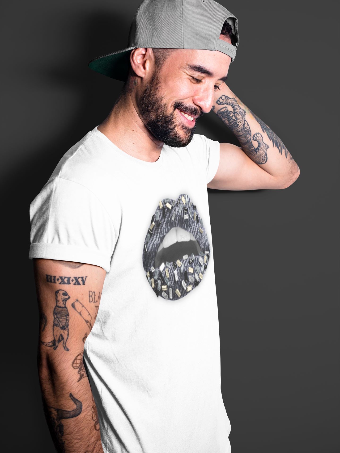Lips Jewel Unisex Tops - Yeezy 350 Carbon Asriel