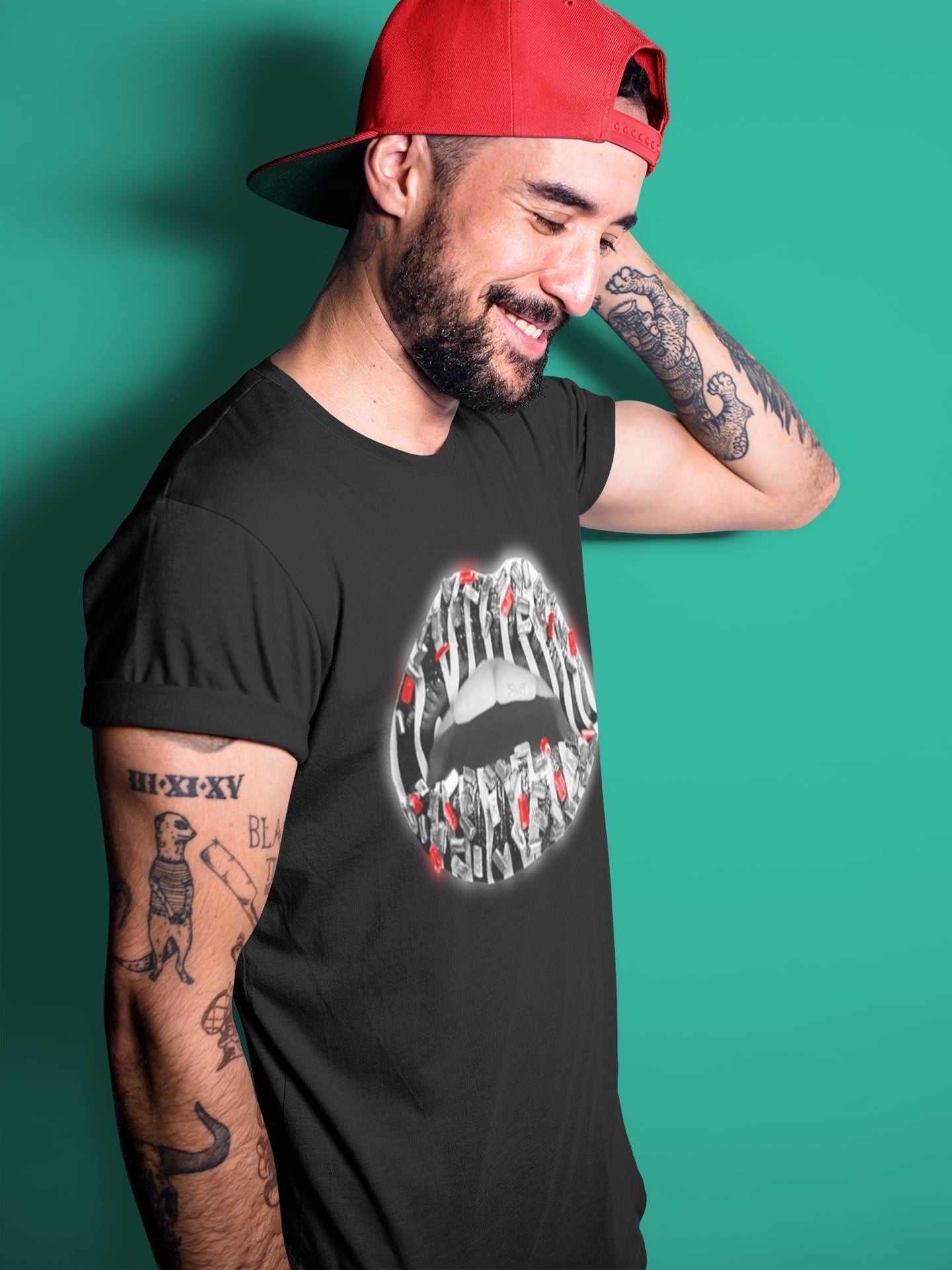 Lips Jewel Unisex Tops - Yeezy 350 Zebra