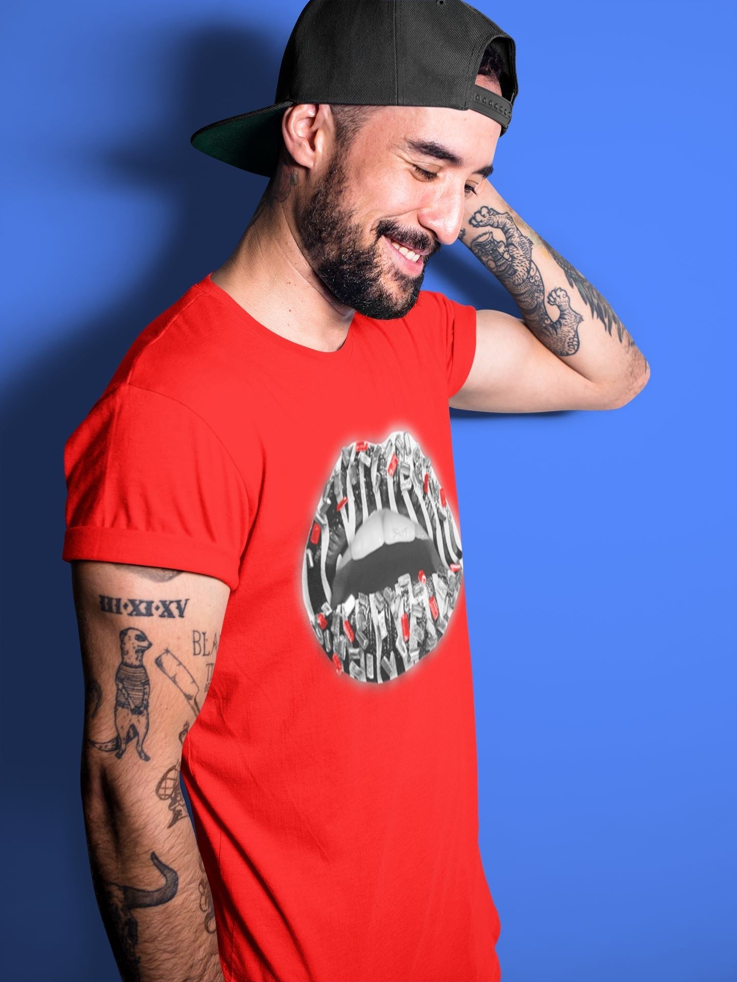Lips Jewel Unisex Tops - Yeezy 350 Zebra
