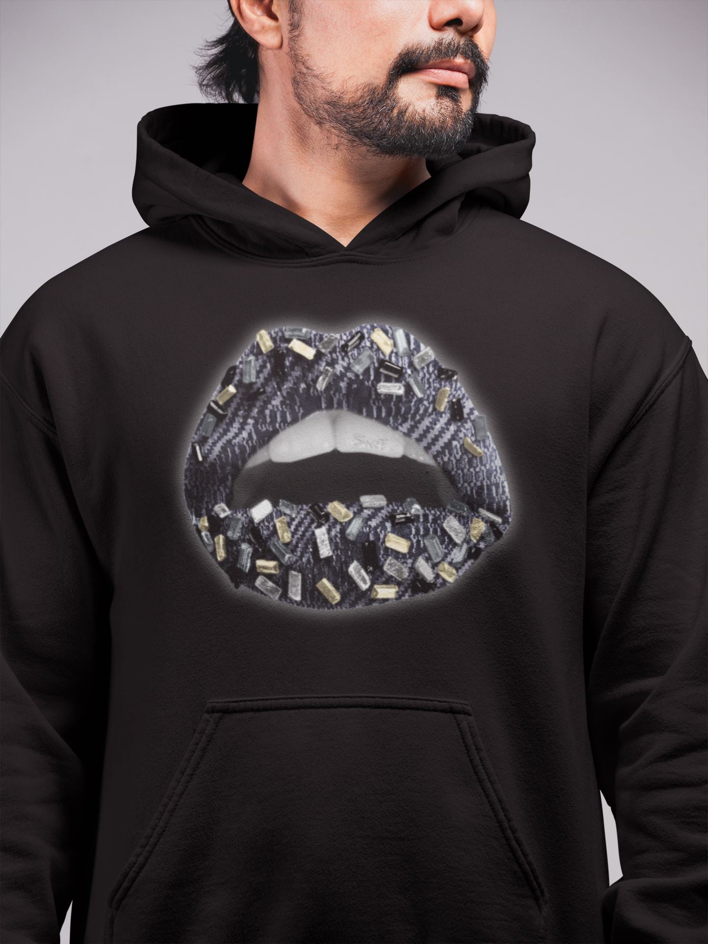 Lips Jewel Unisex Tops - Yeezy 350 Carbon Asriel