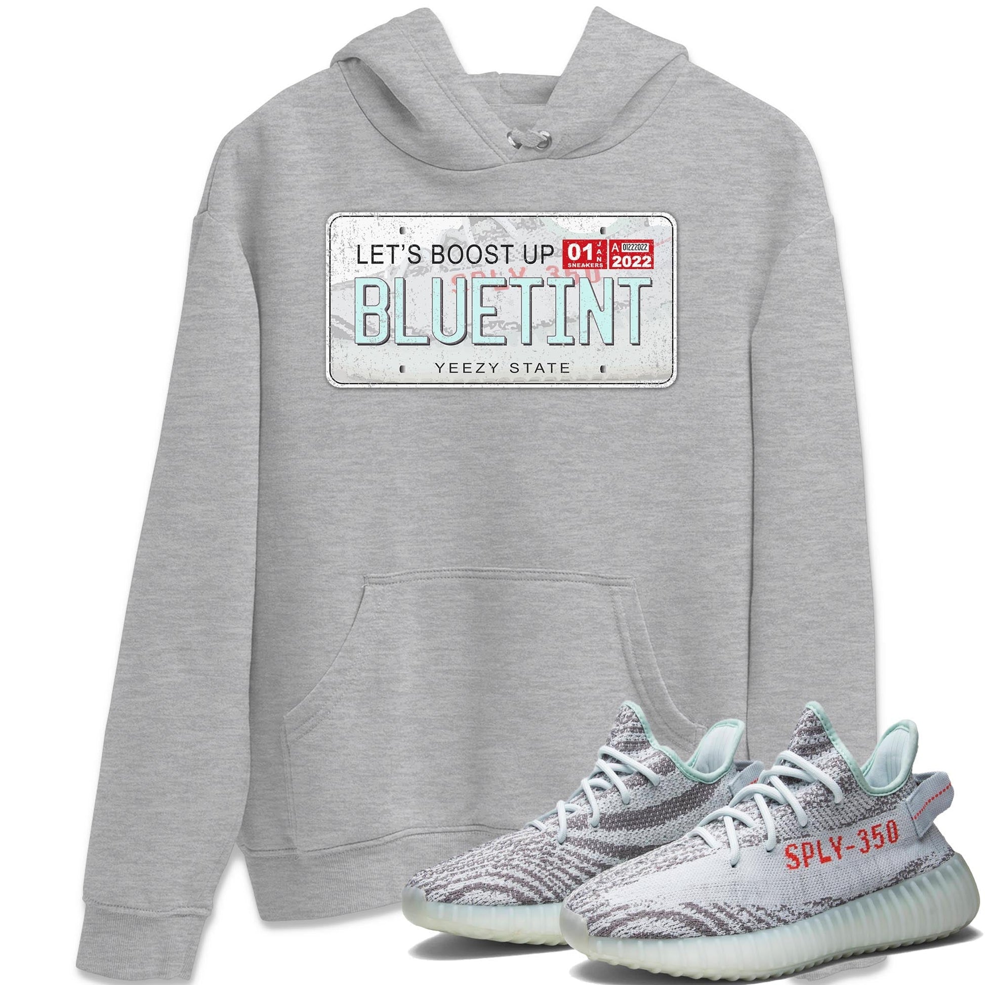 Yeezy Plate Unisex Tops - Yeezy 350 Blue Tint