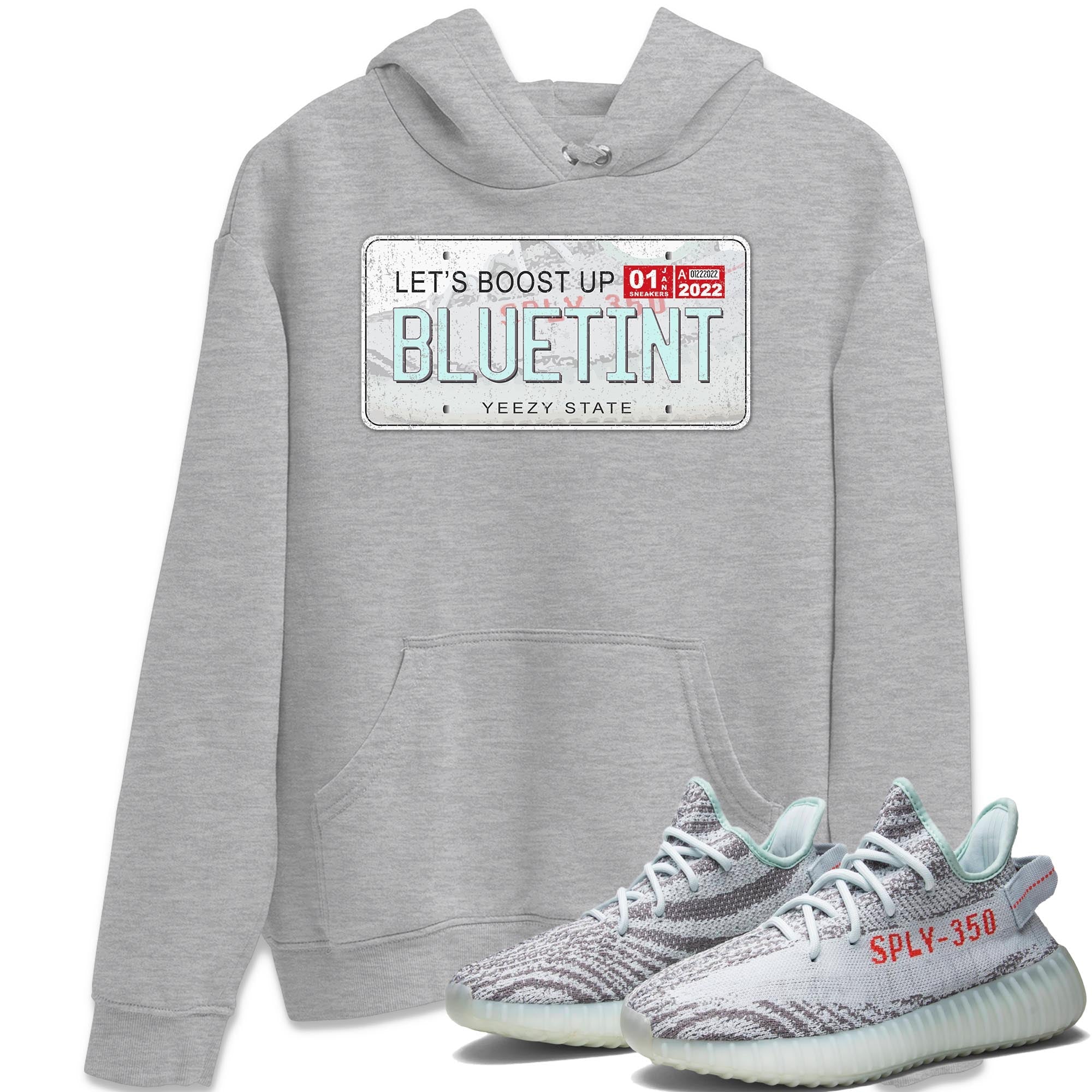 Yeezy Plate Unisex Tops - Yeezy 350 Blue Tint