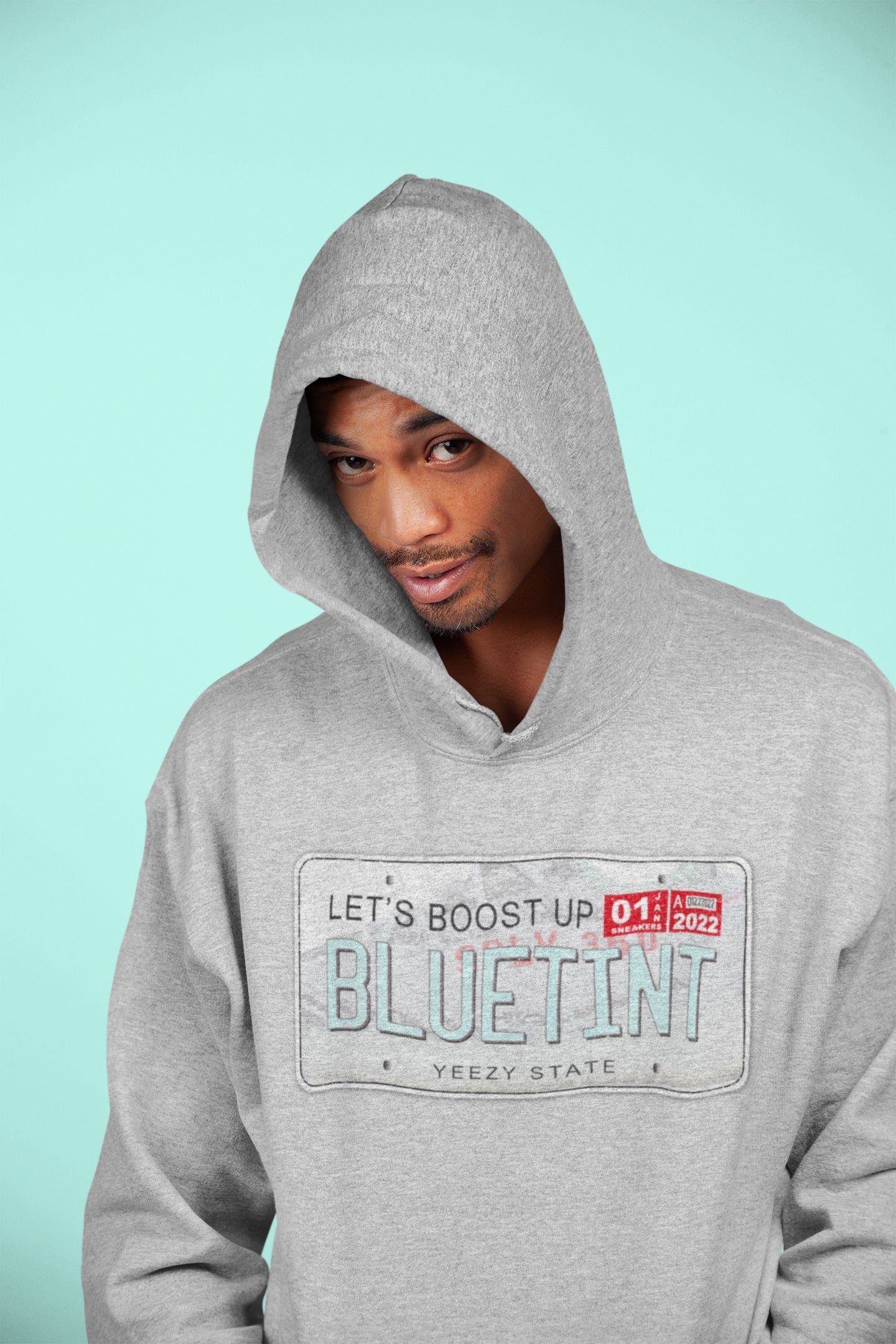 Yeezy Plate Unisex Tops - Yeezy 350 Blue Tint