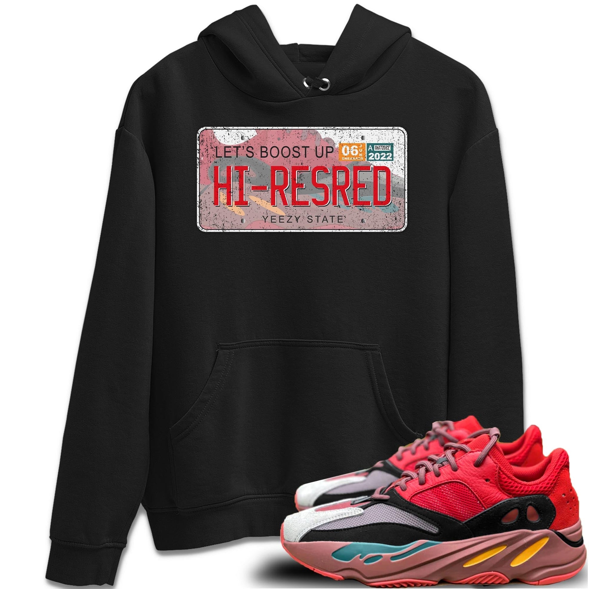 Yeezy Plate Unisex Tops - Yeezy 700 Hi-Res Red