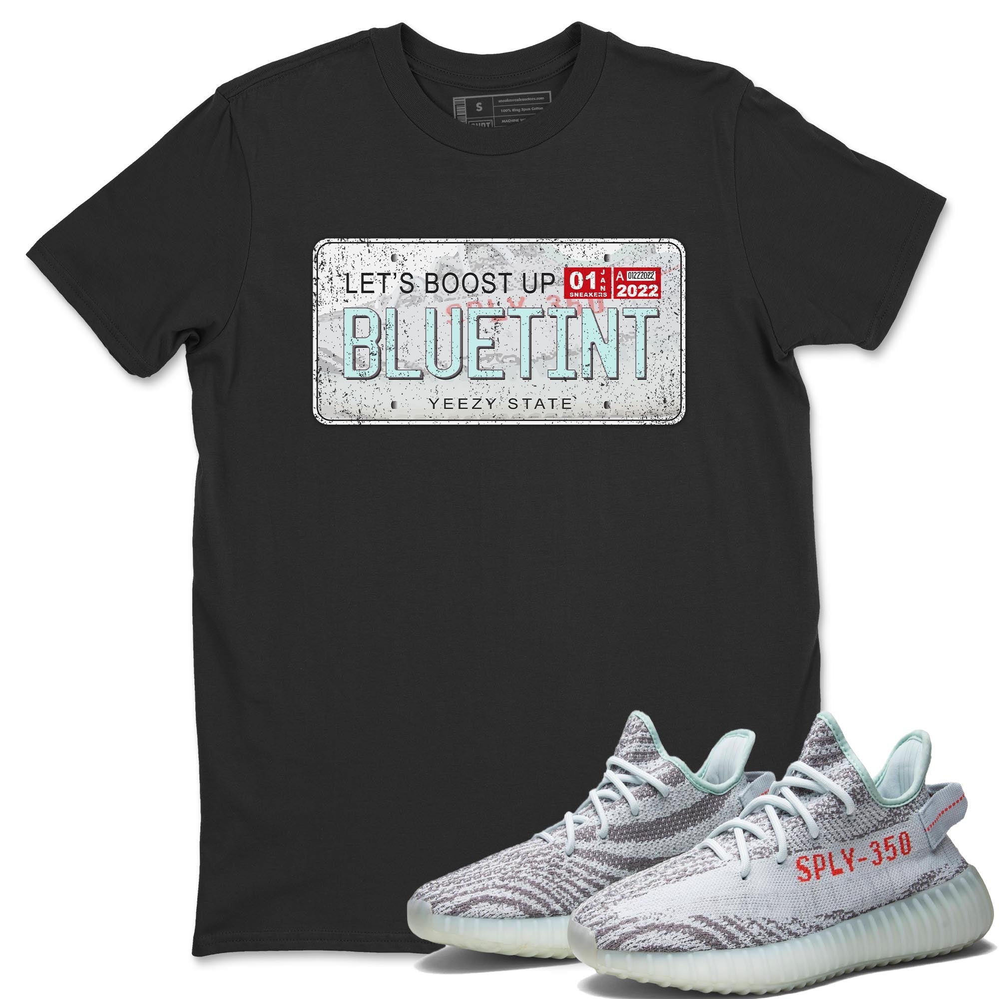Yeezy Plate Unisex Tops - Yeezy 350 Blue Tint