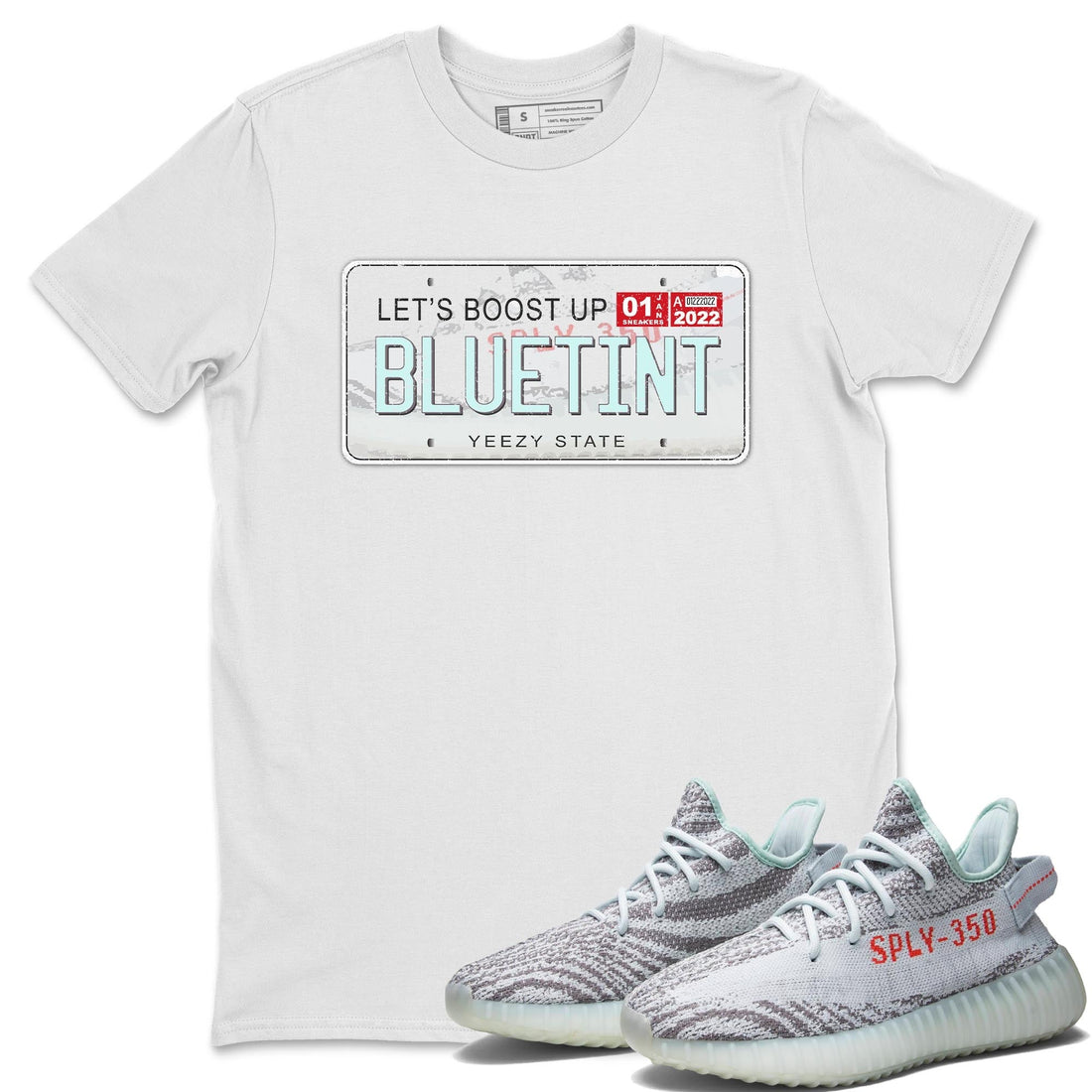 Yeezy Plate Unisex Tops - Yeezy 350 Blue Tint