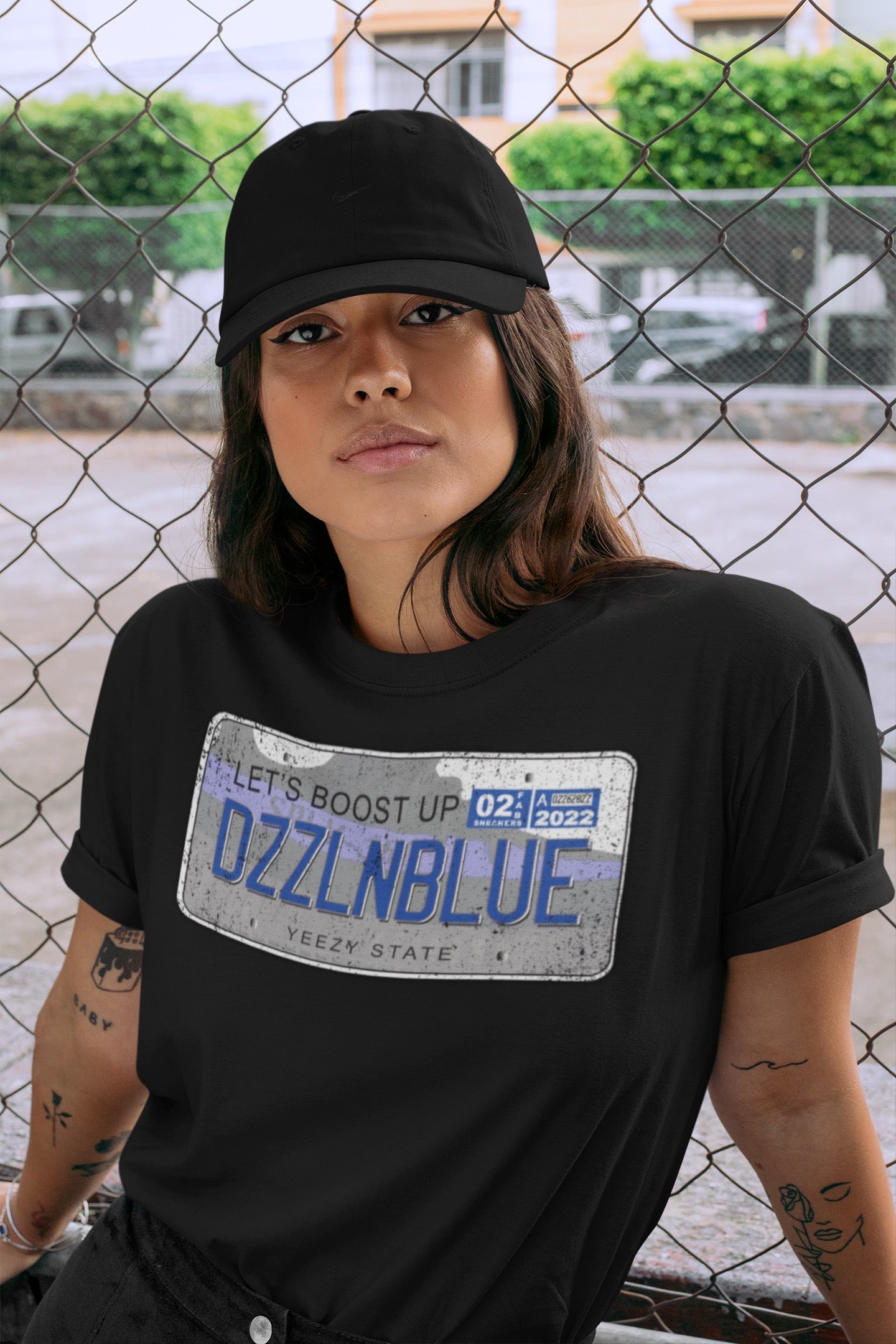 Yeezy Plate Unisex Tops - Yeezy 350 Dazzling Blue