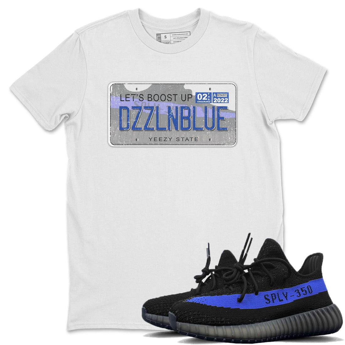 Yeezy Plate Unisex Tops - Yeezy 350 Dazzling Blue