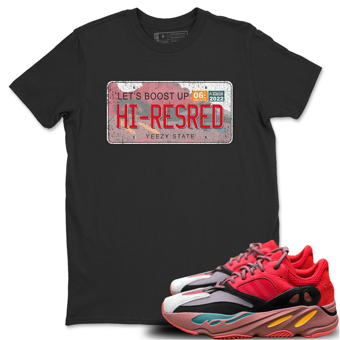 Yeezy Plate Unisex Tops - Yeezy 700 Hi-Res Red