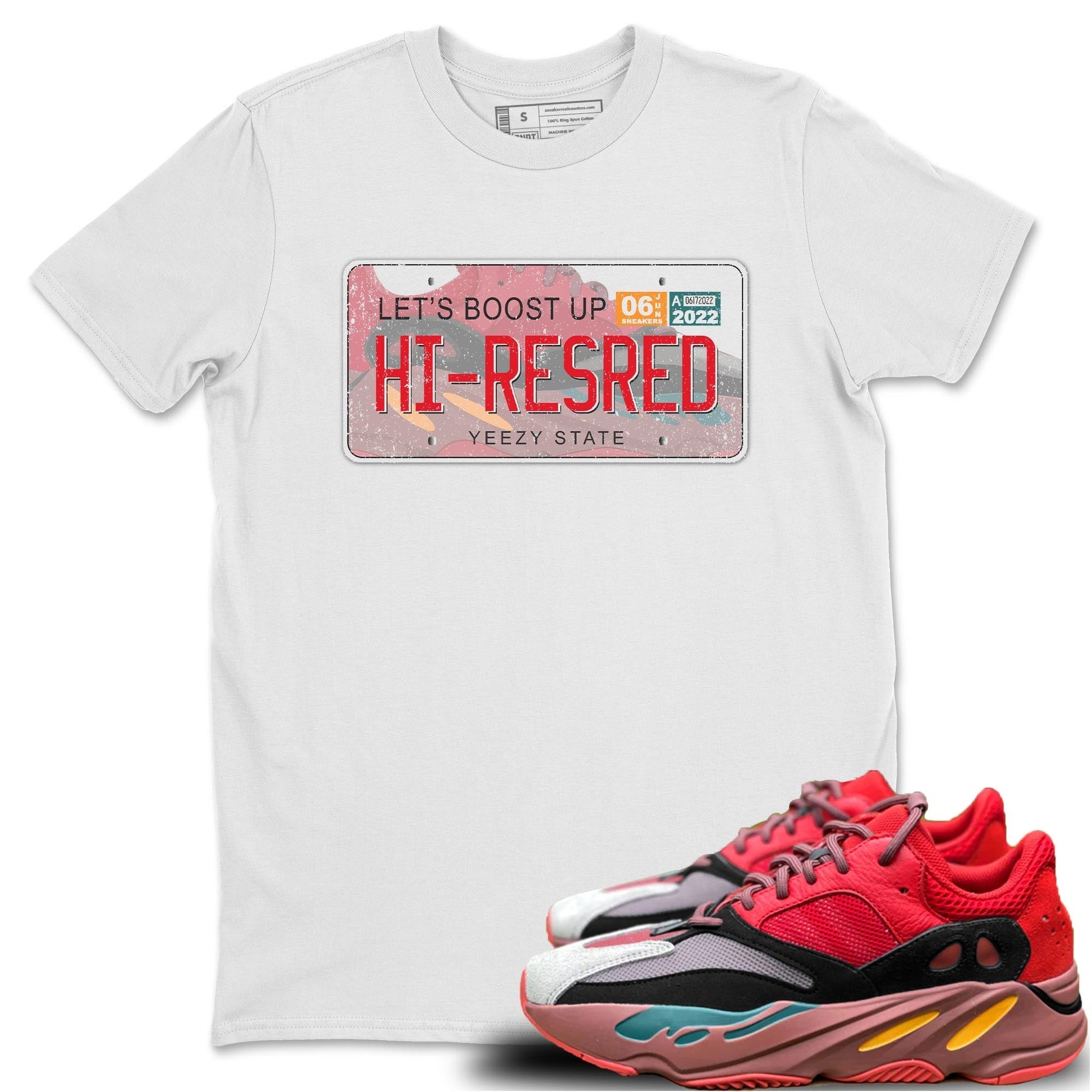 Yeezy Plate Unisex Tops - Yeezy 700 Hi-Res Red
