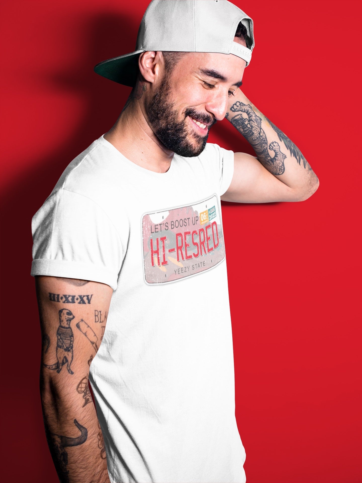 Yeezy Plate Unisex Tops - Yeezy 700 Hi-Res Red