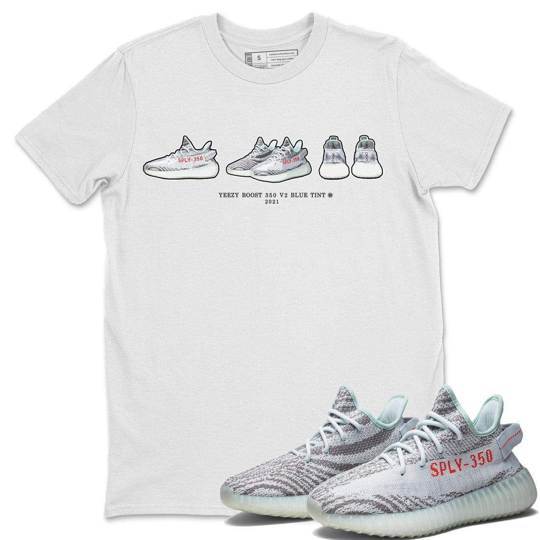 Sneaker Prelude Unisex Tops - Yeezy 350 Blue Tint
