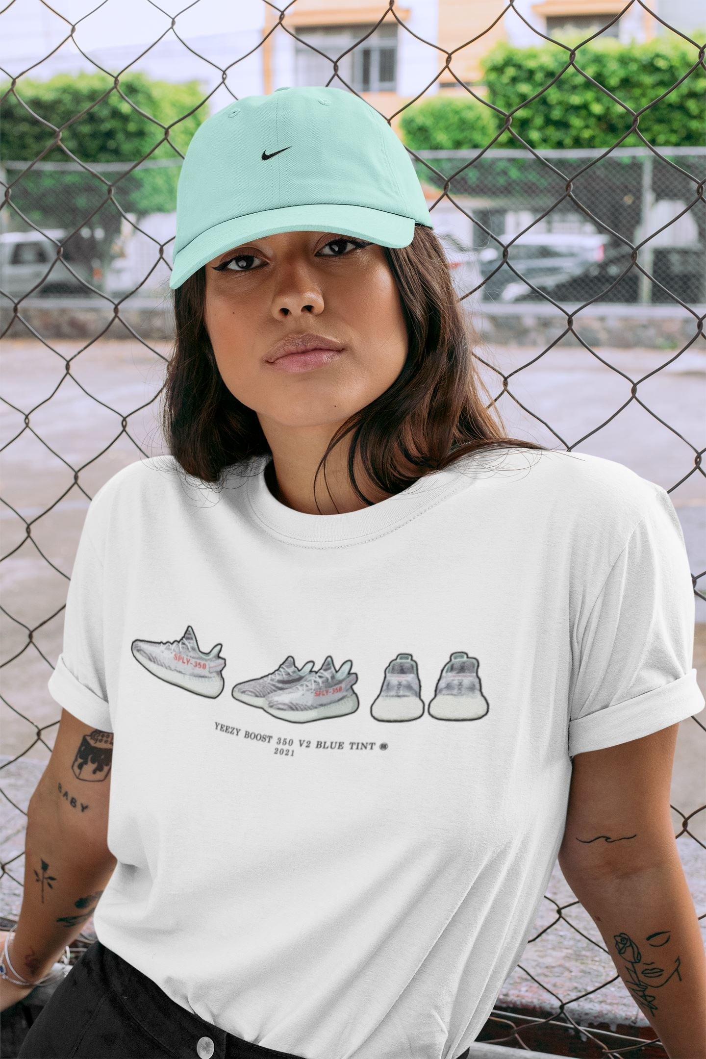 Sneaker Prelude Unisex Tops - Yeezy 350 Blue Tint