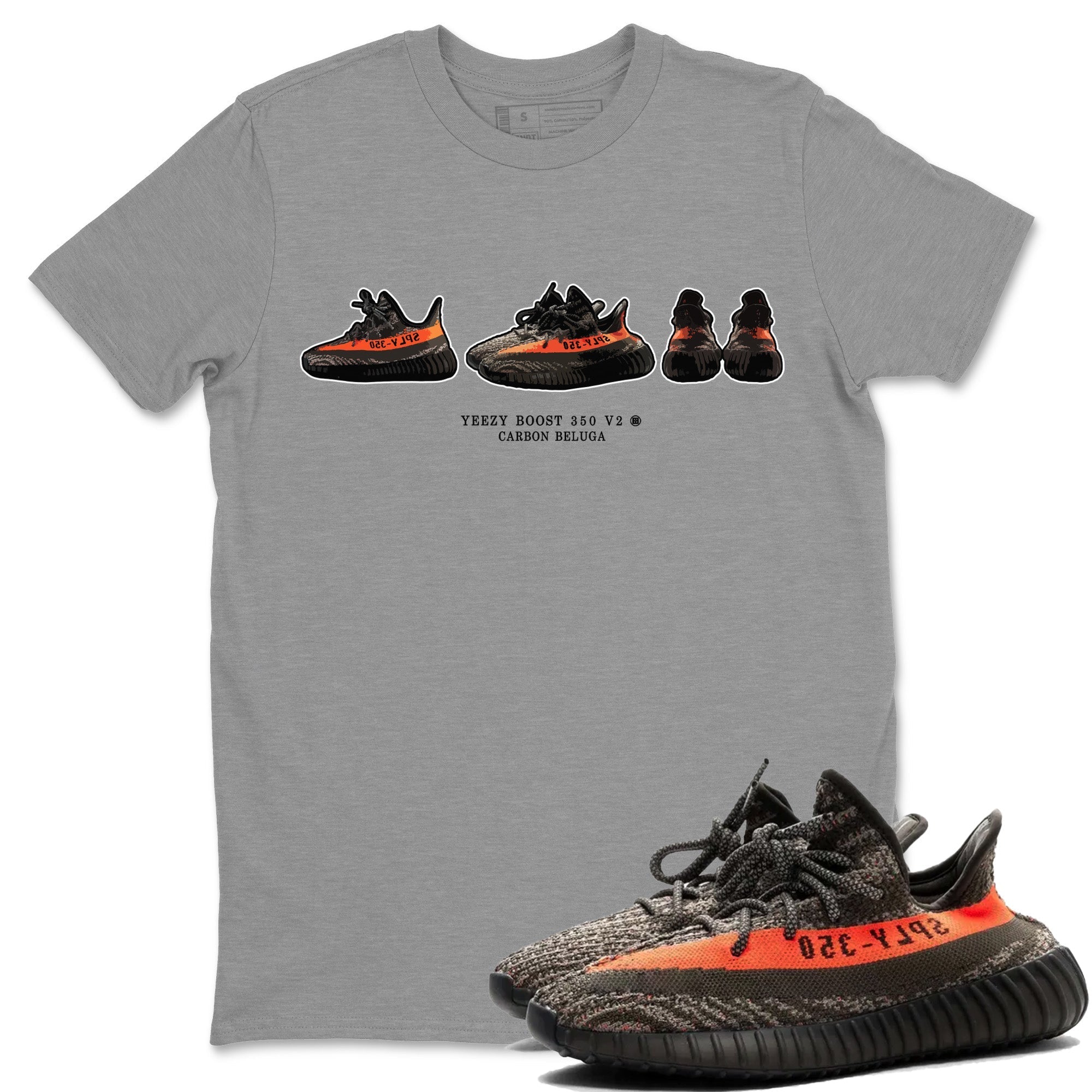 Sneaker Prelude Unisex Tops - Yeezy 350 Carbon Beluga