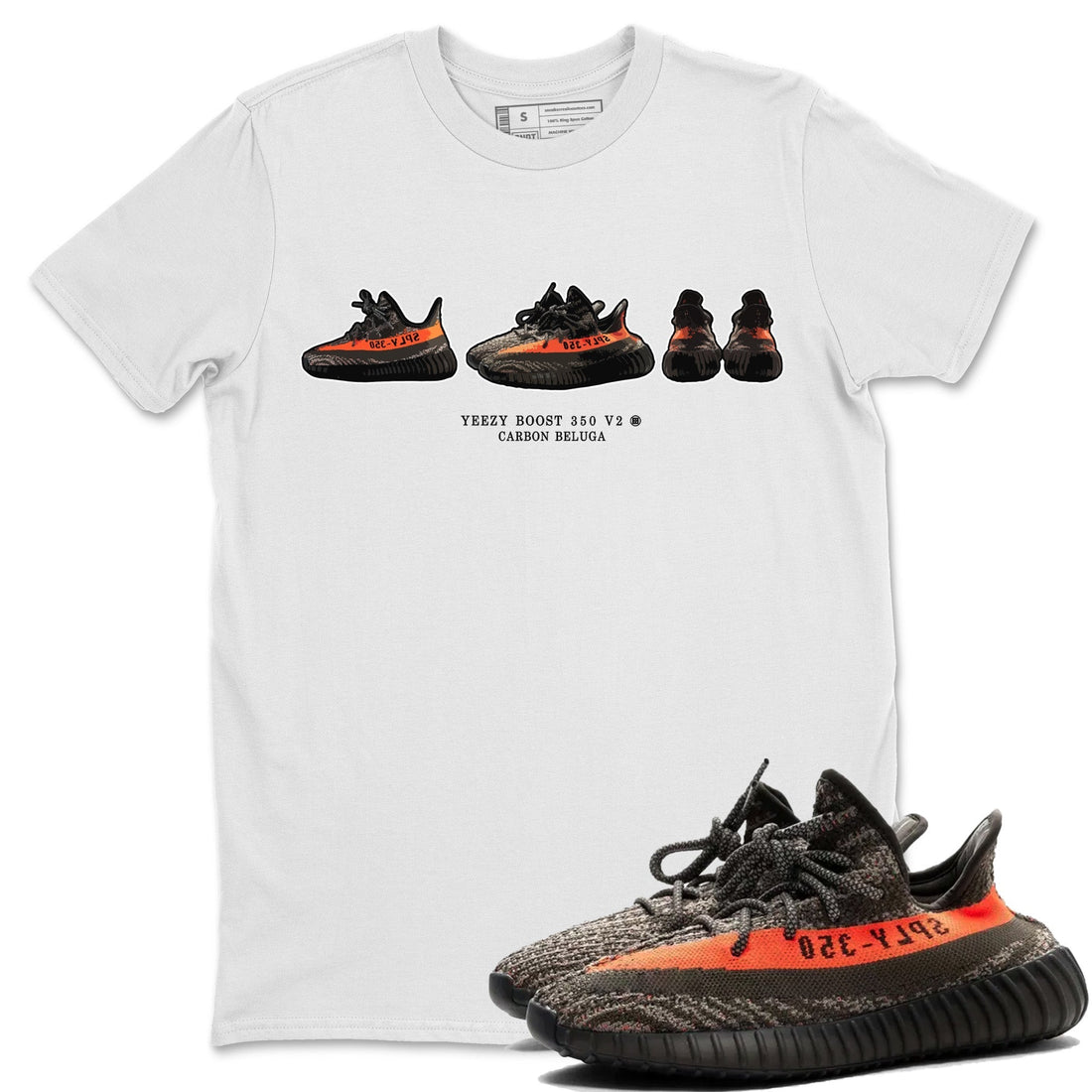 Sneaker Prelude Unisex Tops - Yeezy 350 Carbon Beluga