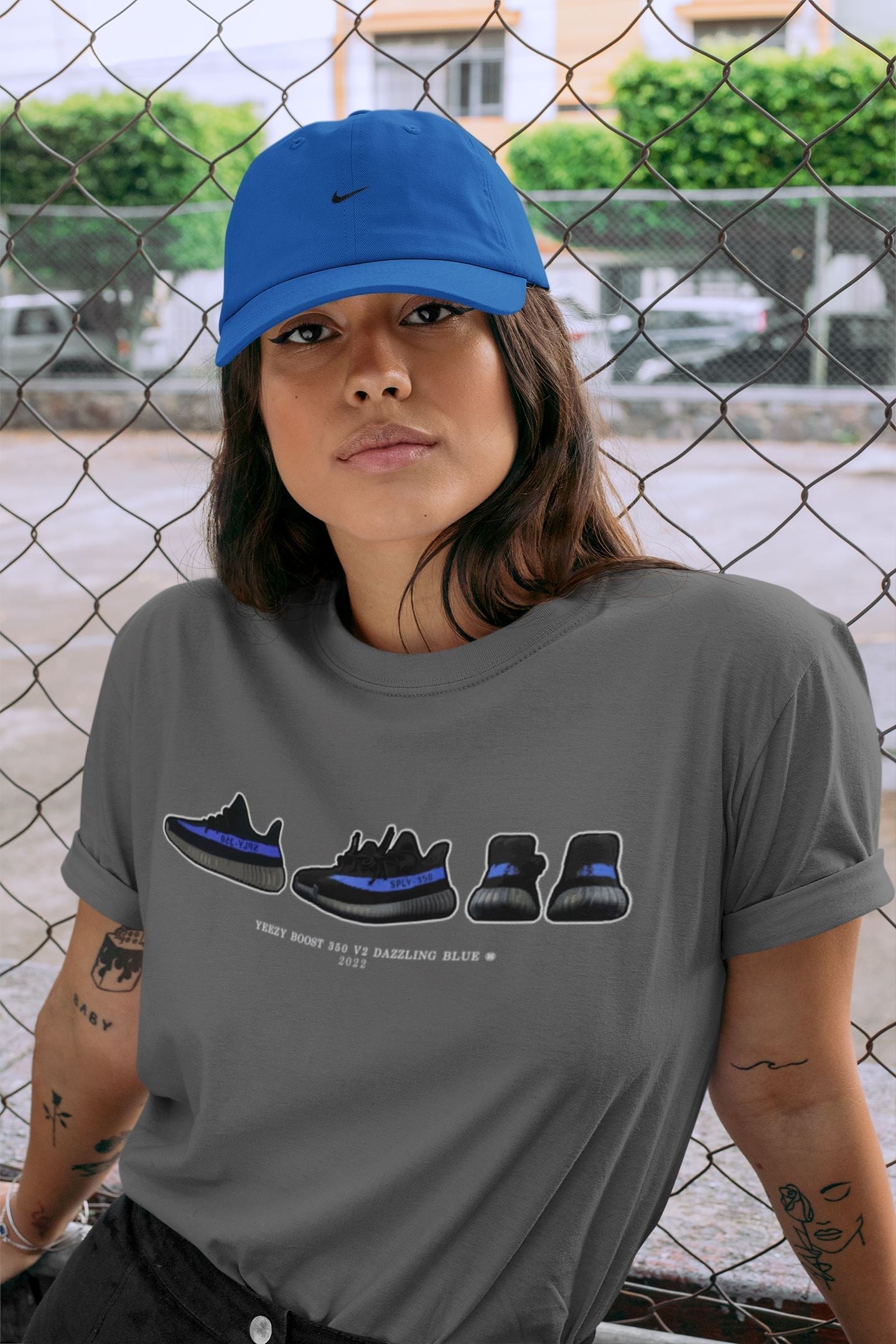 Sneaker Prelude Unisex Tops - Yeezy 350 Dazzling Blue