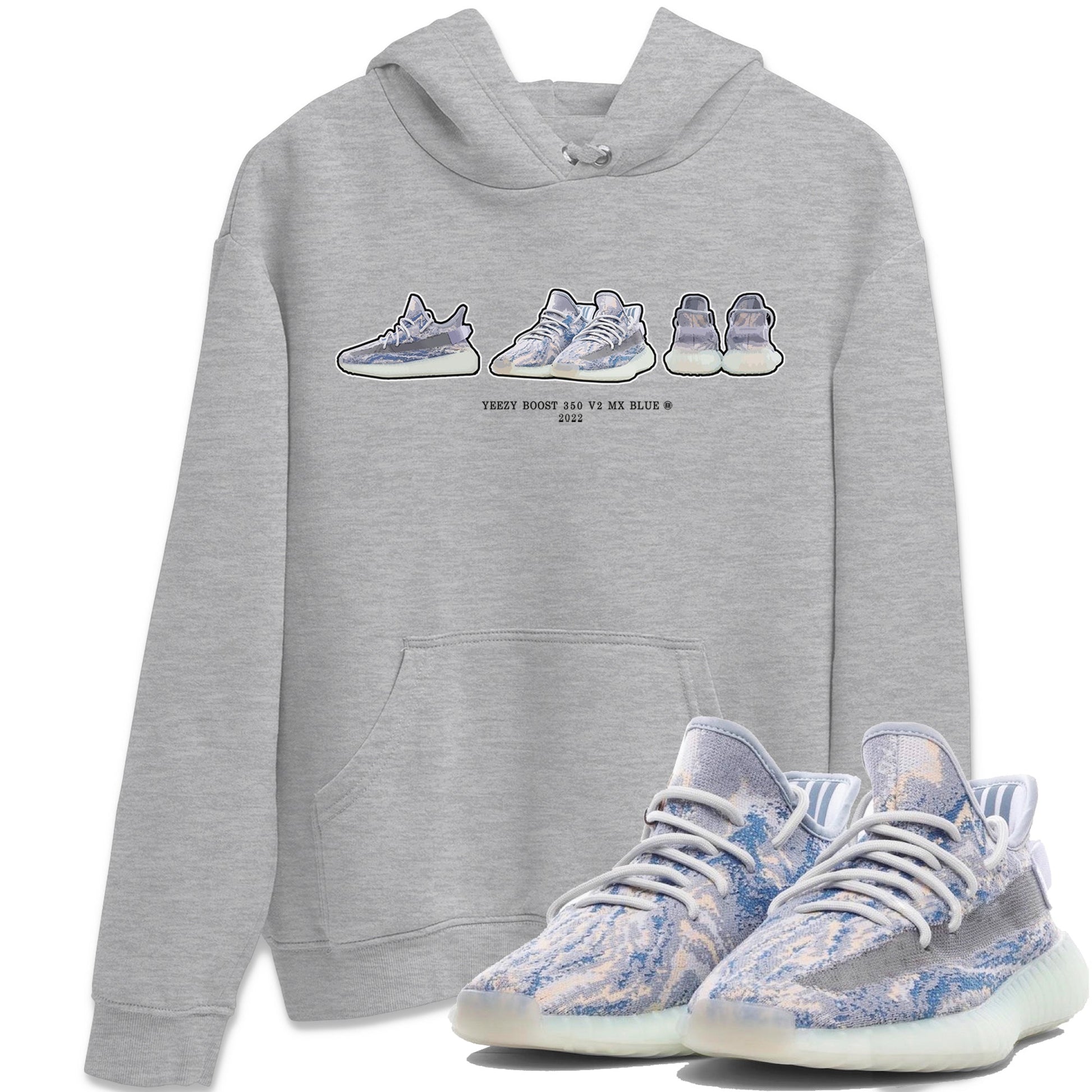 Sneaker Prelude Unisex Tops - Yeezy 350 MX Blue