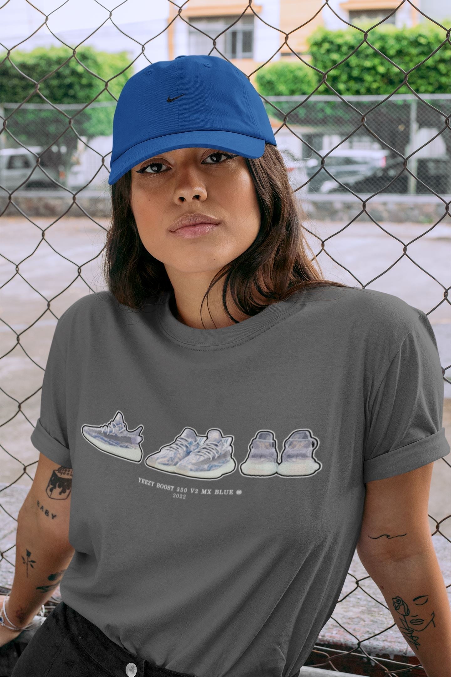 Sneaker Prelude Unisex Tops - Yeezy 350 MX Blue