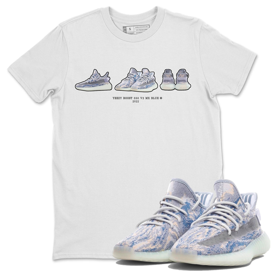 Sneaker Prelude Unisex Tops - Yeezy 350 MX Blue