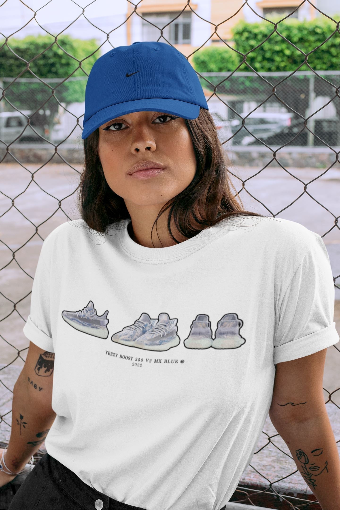 Sneaker Prelude Unisex Tops - Yeezy 350 MX Blue