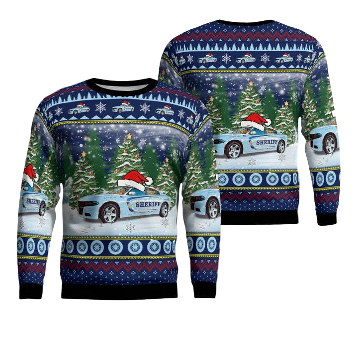 York-Poquoson Sheriff Office Virginia Christmas Sweater 3D ? Usalast