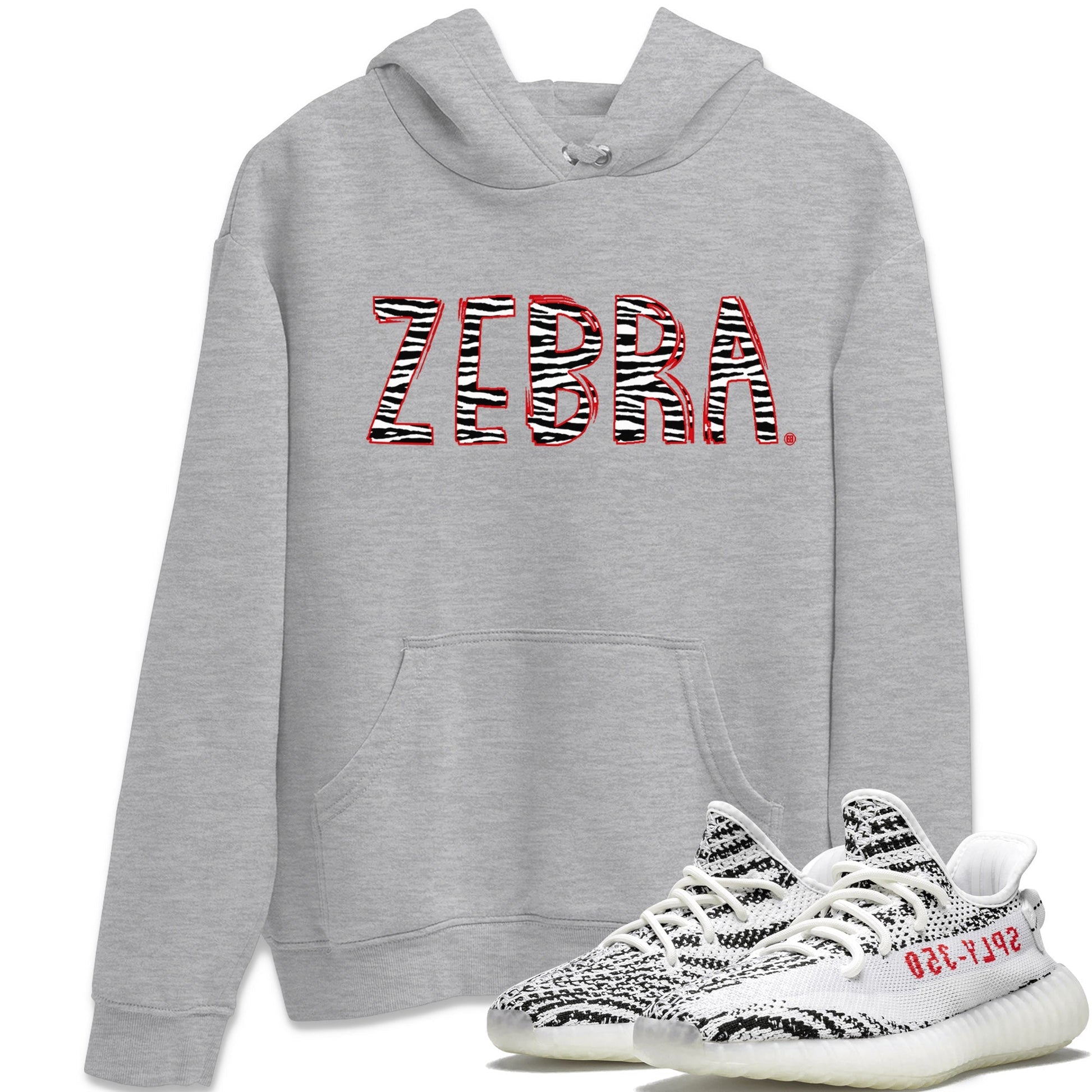 Zebra Letters Unisex Tops - Yeezy 350 Zebra
