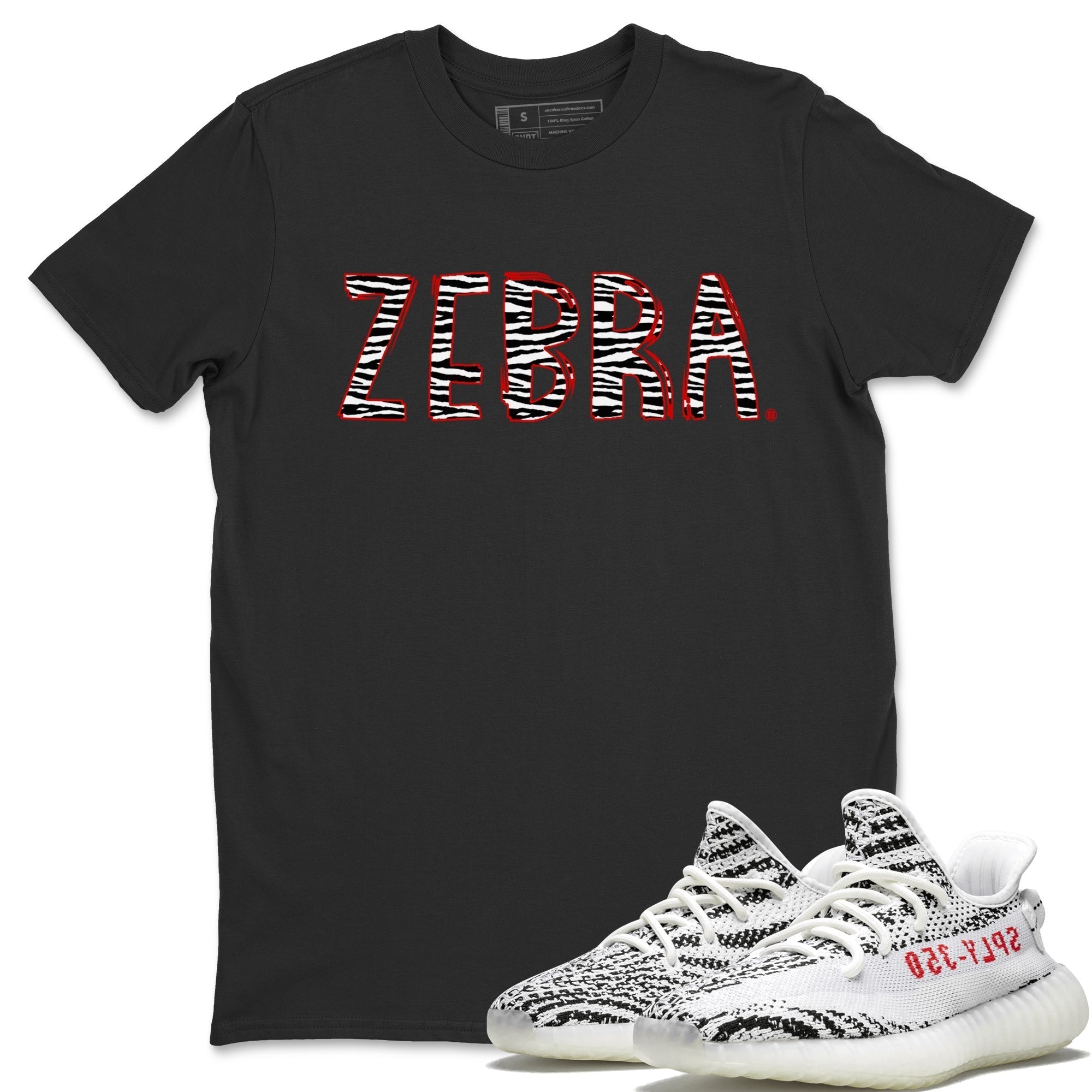 Zebra Letters Unisex Tops - Yeezy 350 Zebra