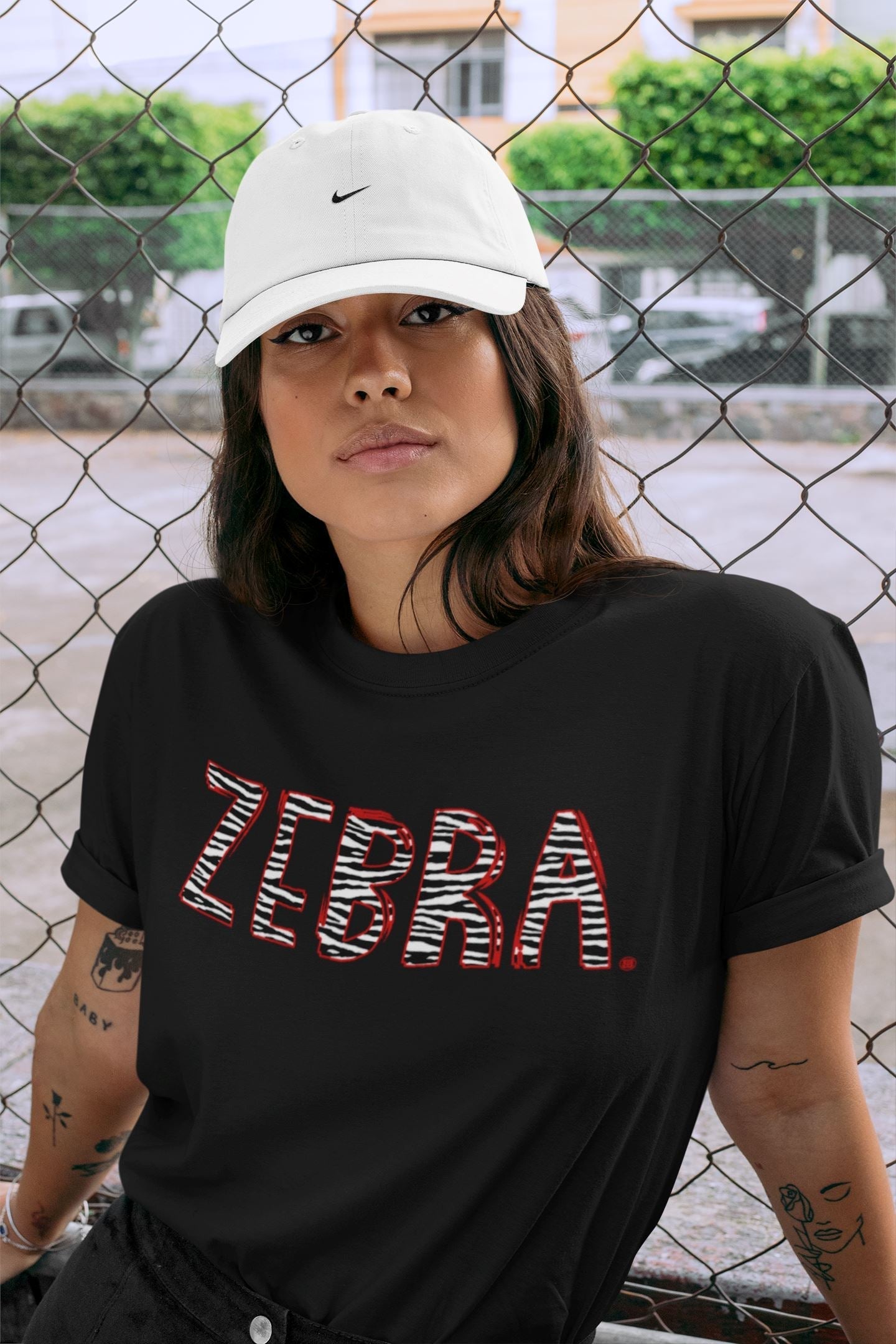 Zebra Letters Unisex Tops - Yeezy 350 Zebra