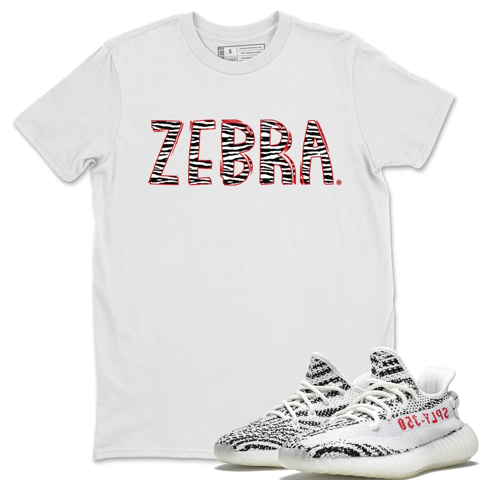 Zebra Letters Unisex Tops - Yeezy 350 Zebra